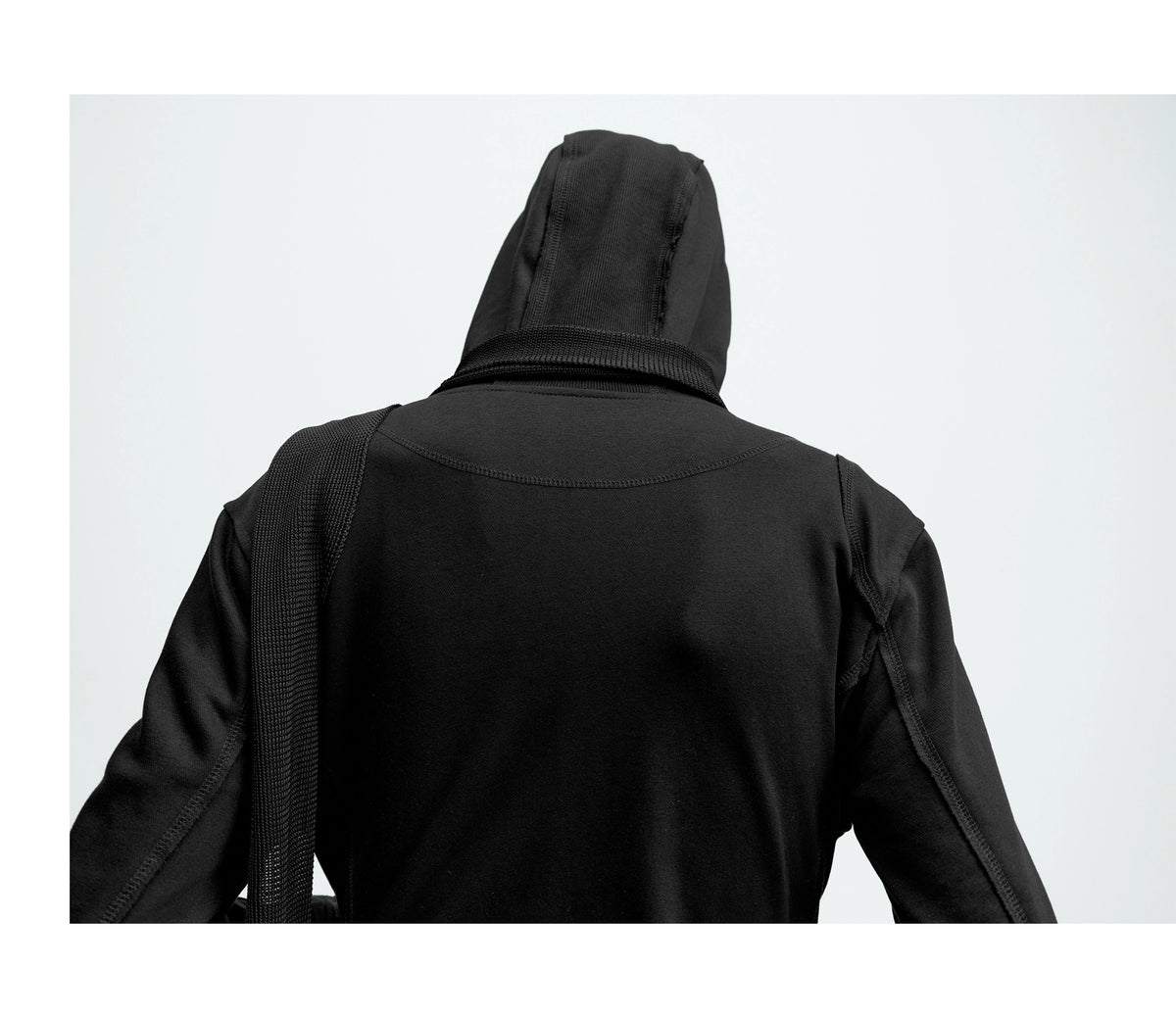 ZIPPERED SLIM-FIT HOODIE