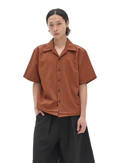 BOXY PLEATED SHIRT