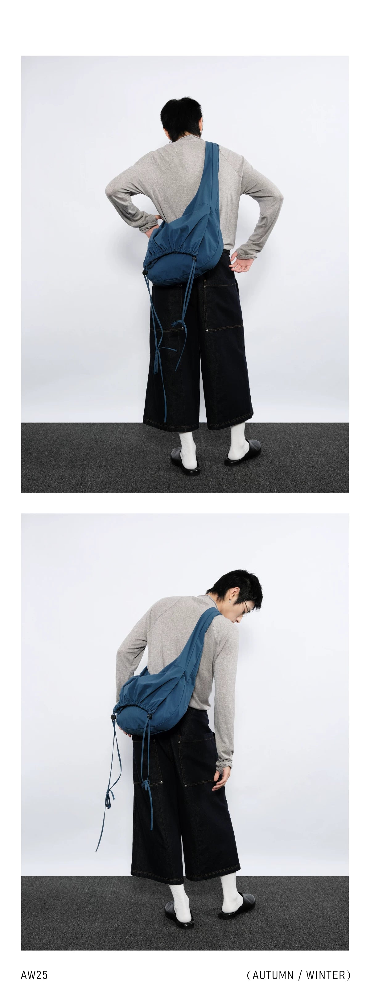 CROPPED JEANS WITH LARGE POCKETS