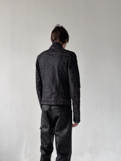 GENUINE COWHIDE SLIM-FIT JACKET