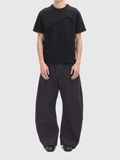 CURVED LINE T-SHIRT