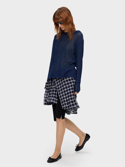 WASHI BLEND SHEER KNIT HOODIE 15