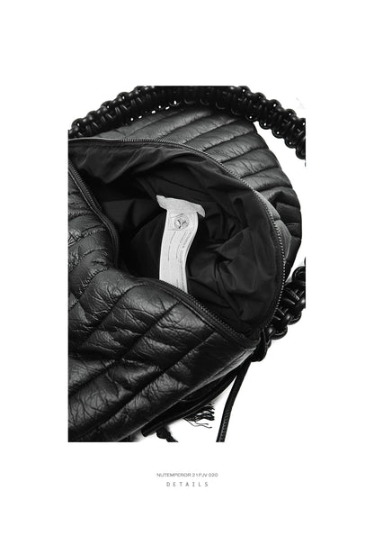 FAUX LEATHER CROSSBODY LAPTOP BAG