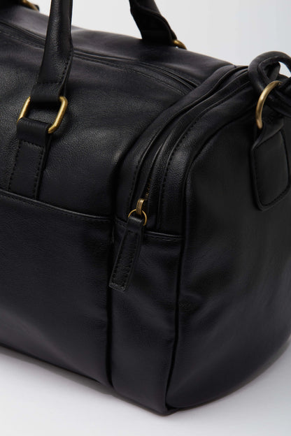 RETRO LEATHER MINI BOSTON