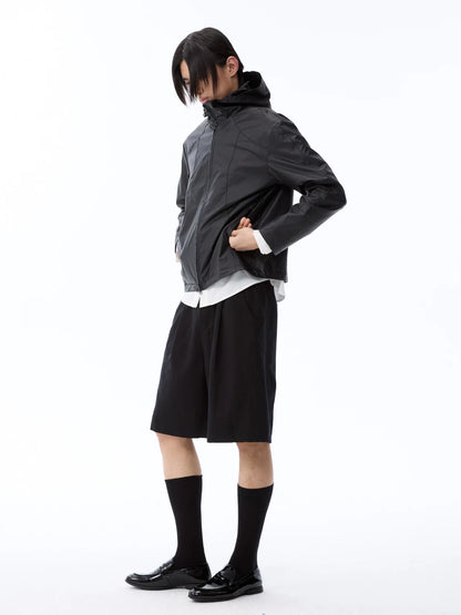 DECONSTRUCTED COATED OUTDOOR JACKET