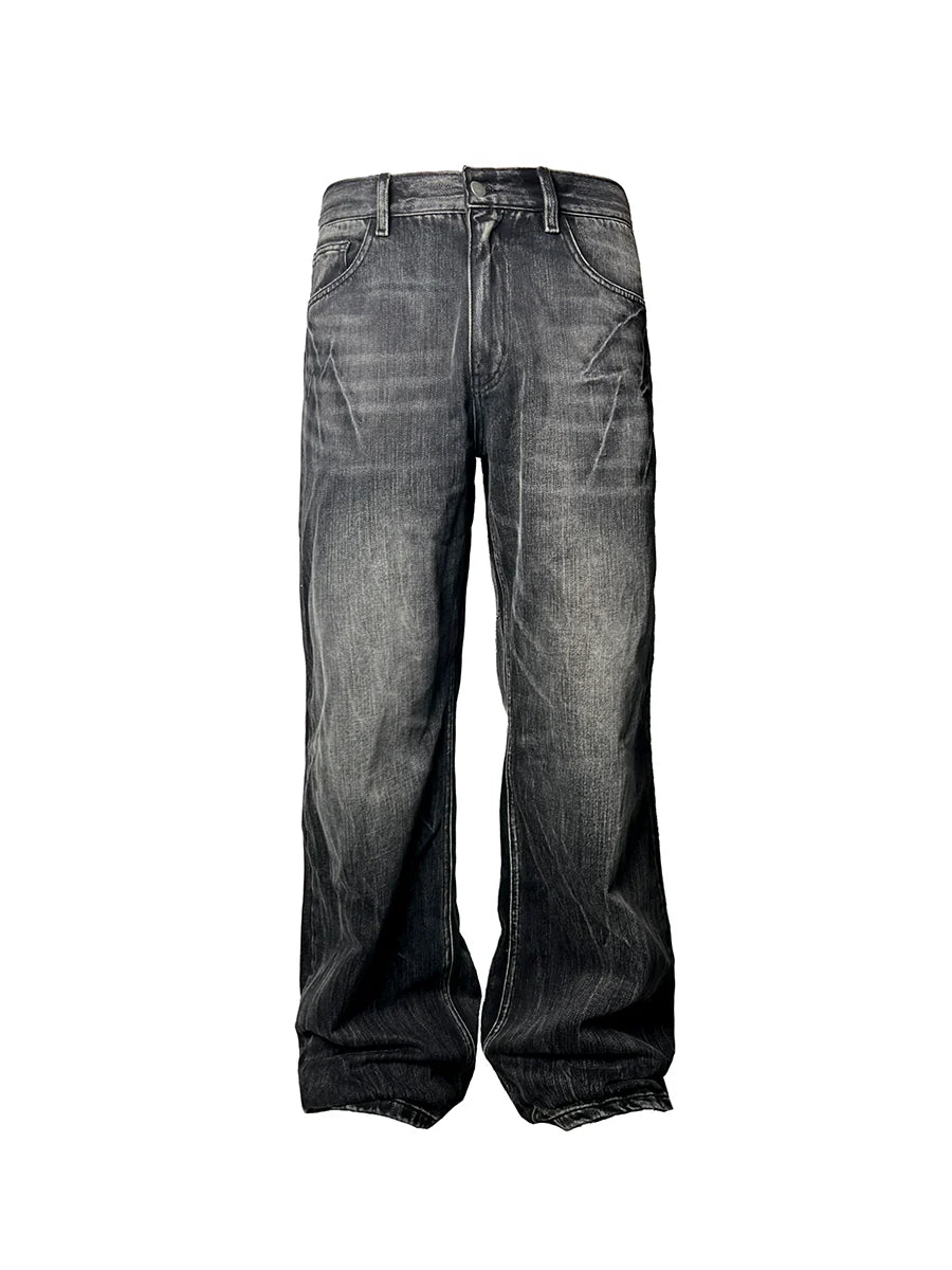 LIGHTNING BURST HEAVY WASH JEANS