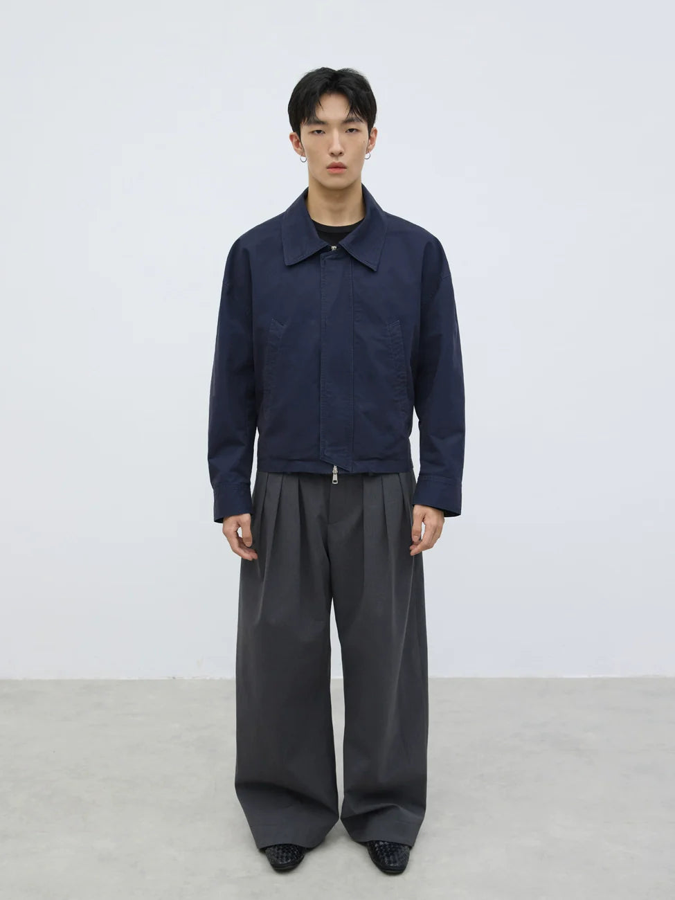 PLEATED TROUSERS