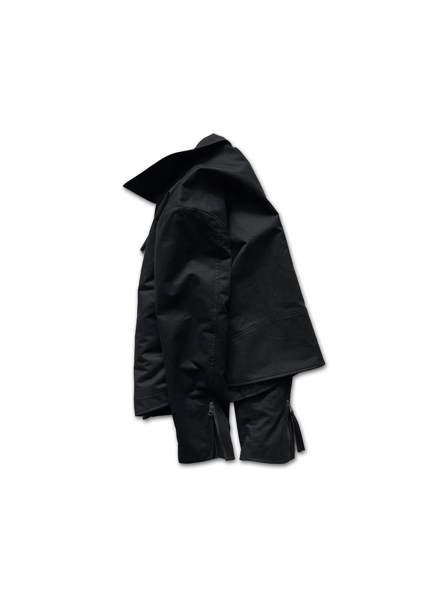 SLANT ZIP SHORT JACKET