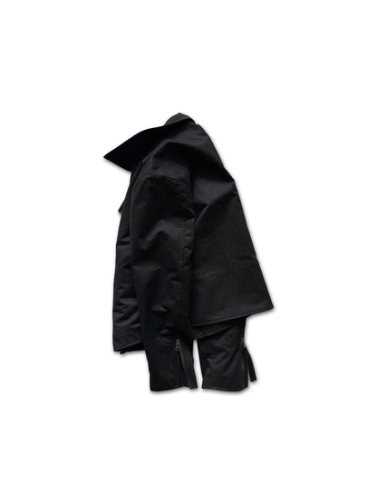SLANT ZIP SHORT JACKET