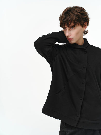 SILK WOOL CARDIGAN SHIRT