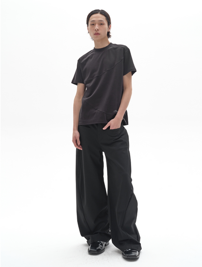 DRAPED SIDE STRIPE PANTS