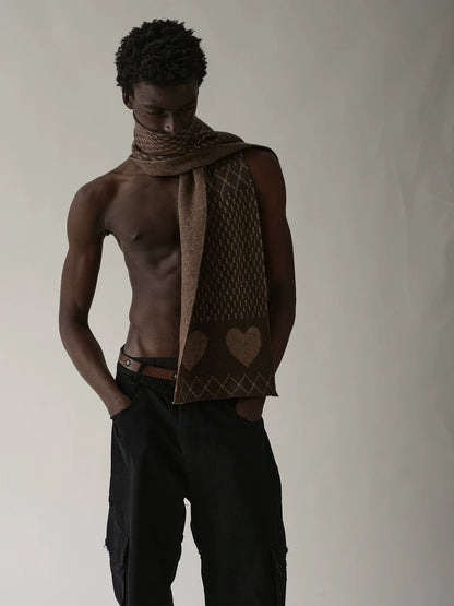 TEXTURED KNIT NECK SCARF