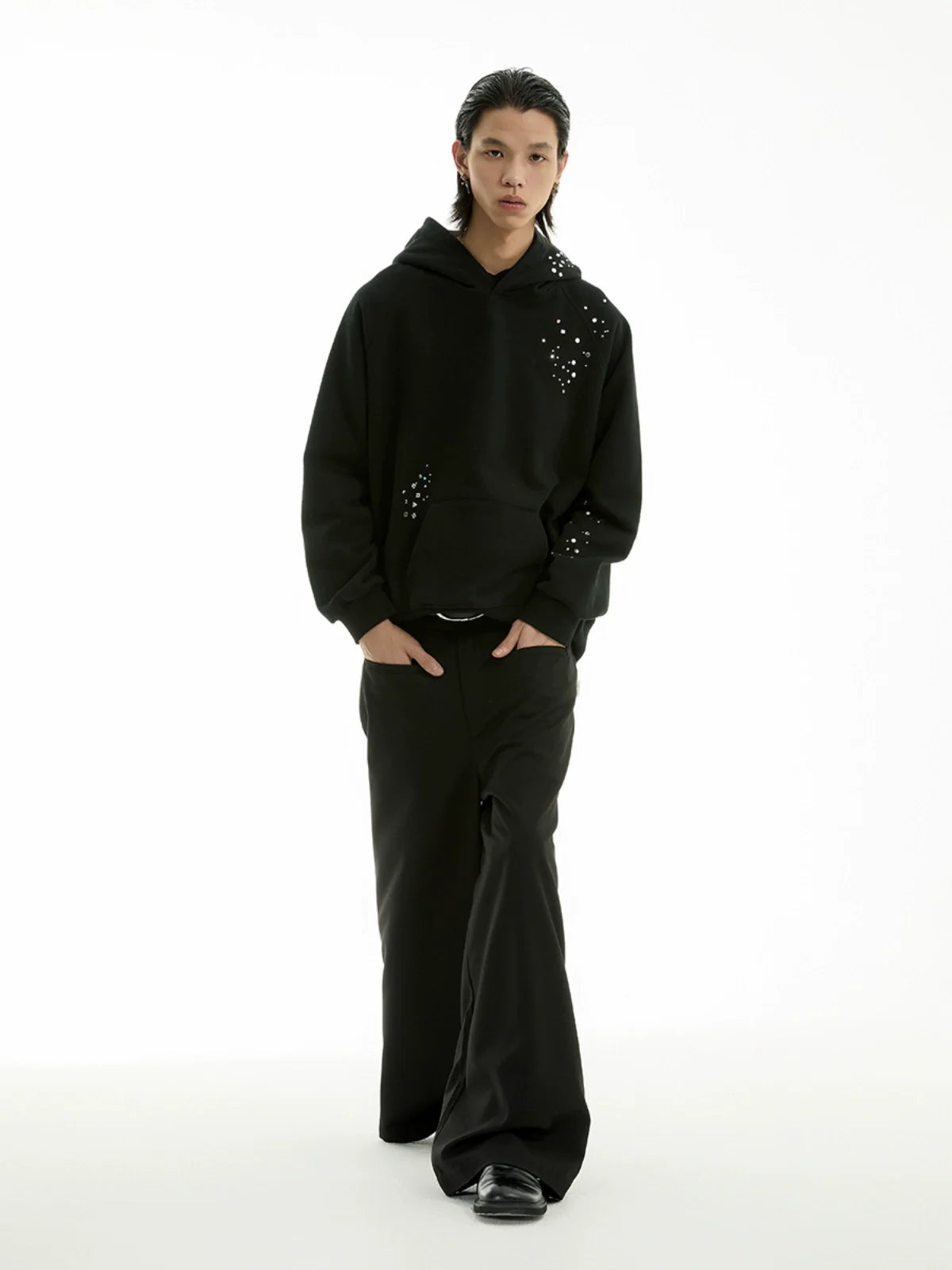 IRREGULAR BOA HOODED SWEATER