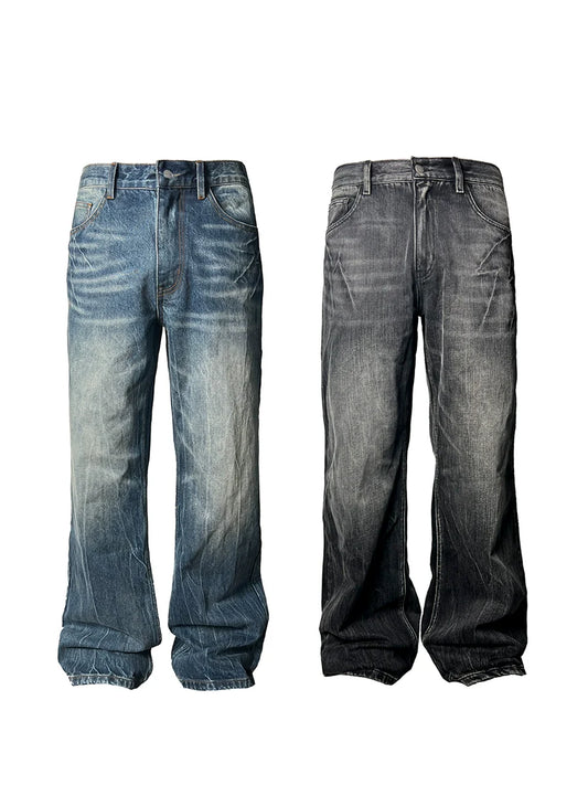 LIGHTNING BURST HEAVY WASH JEANS