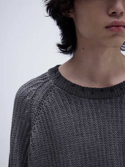 GRADIENT AGED KNIT SWEATER