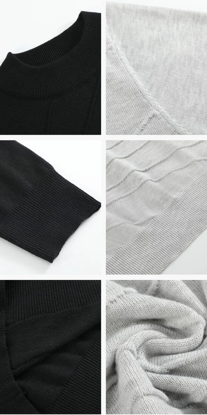 SCULPTED JACQUARD LONG SLEEVE KNIT 7