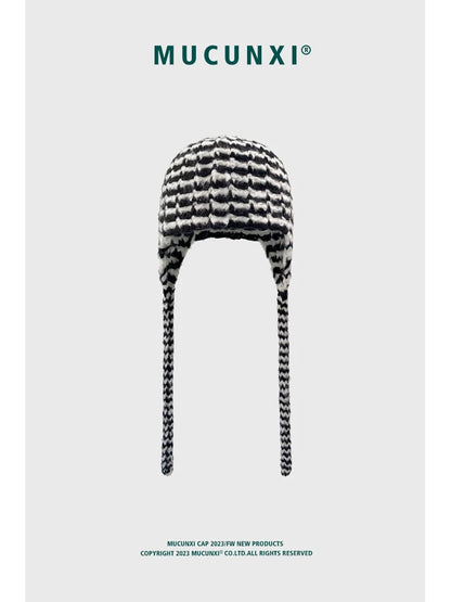 RETRO STRIPED WOOL HAT
