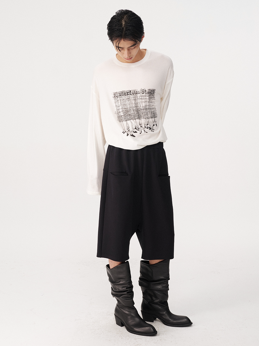 LOW-RISE POCKET SHORTS