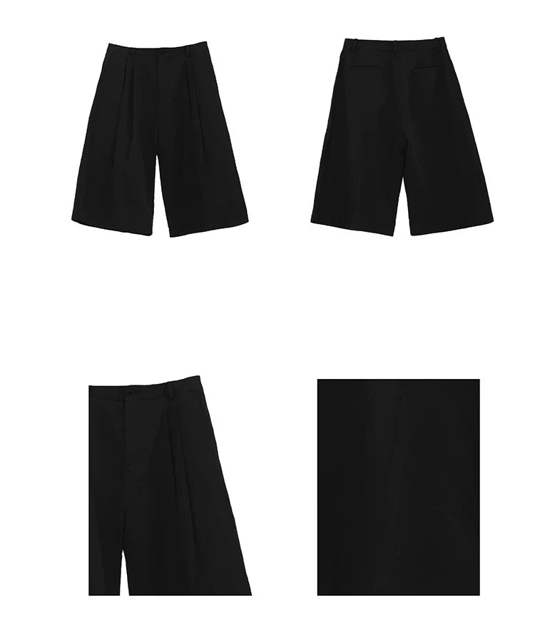 LINEN BLEND CASUAL SHORTS