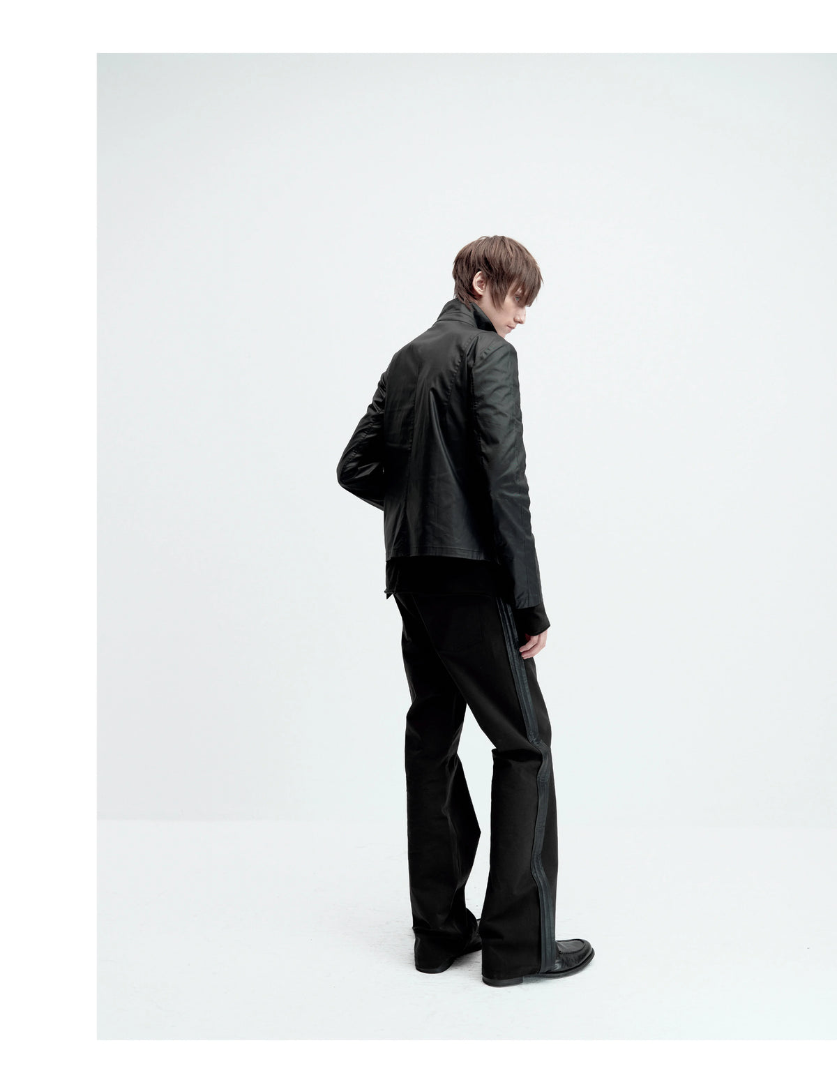 WAX COATED STAND-UP JACKET
