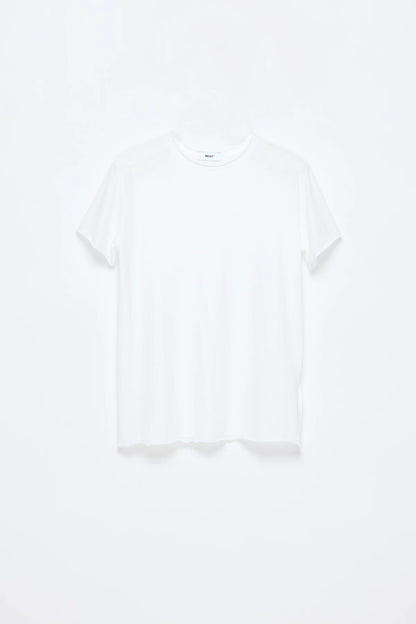 COZY SHEER ROLLED-CUFF TEE