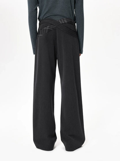 DARK FLORAL COMMUTER PANTS