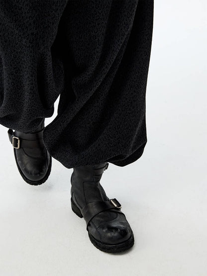 FROSTED LEATHER ENGINEER BOOTS