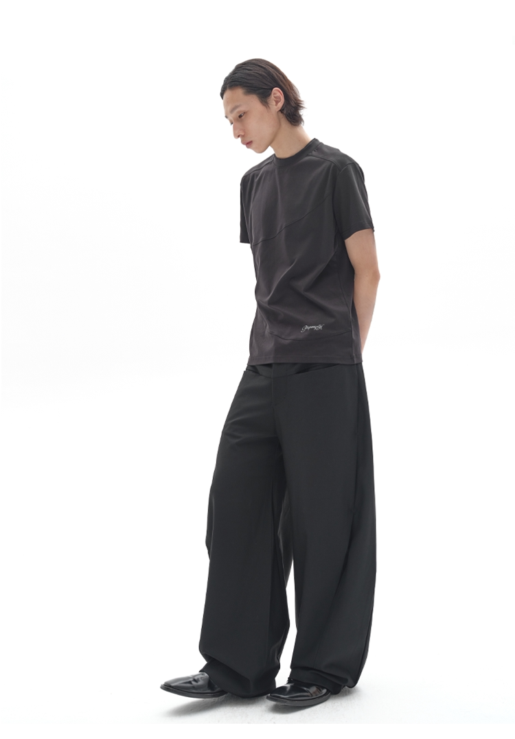DRAPED SIDE STRIPE PANTS