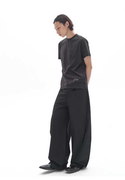 DRAPED SIDE STRIPE PANTS