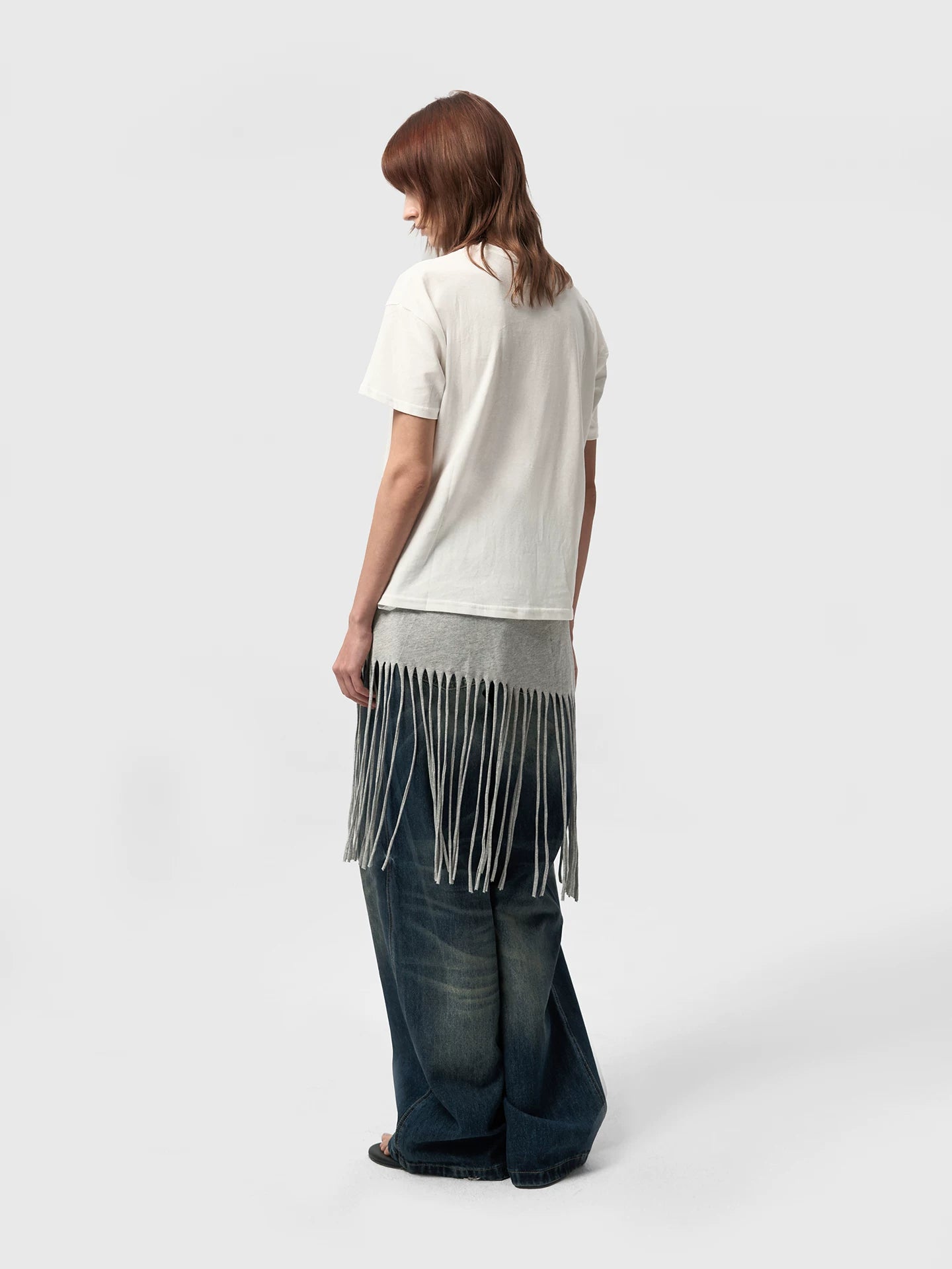 VINTAGE AGED WHITE HEMP T-SHIRT