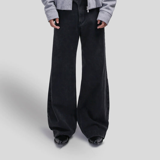 A-LINE WIDE LEG JEANS