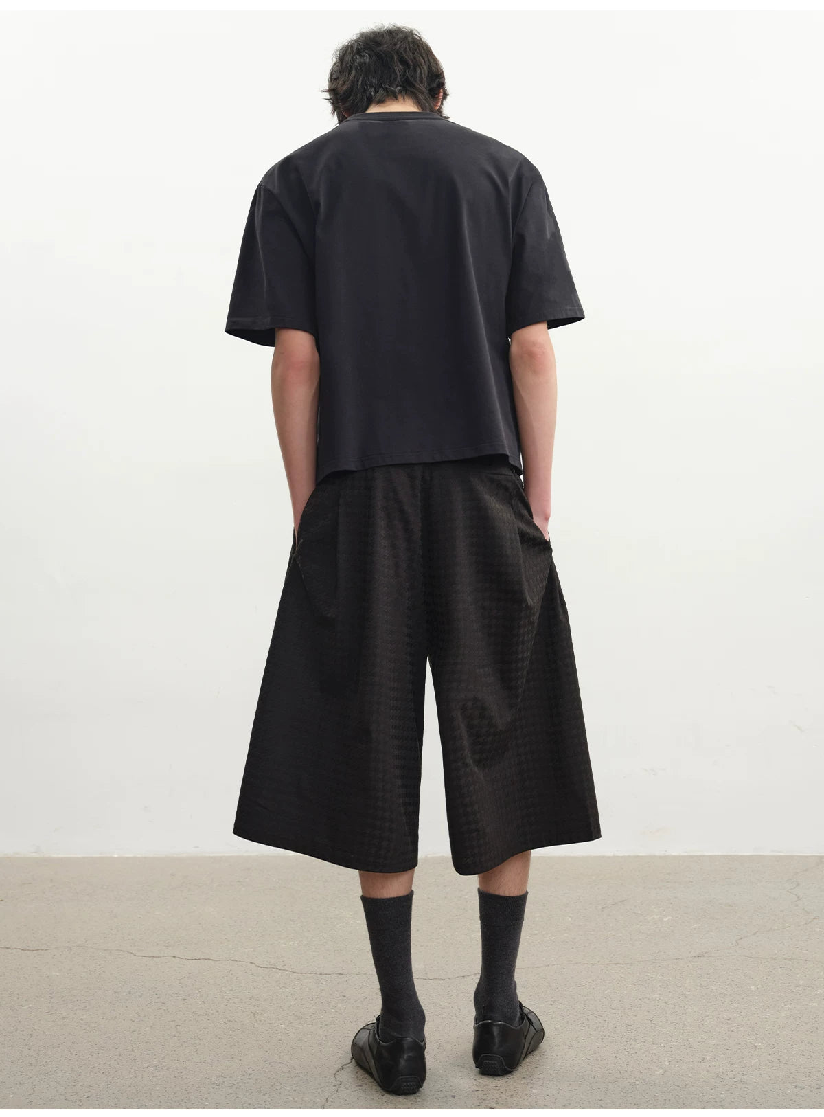 MULTICOLOR PLEATED CHAMBRAY PANTS