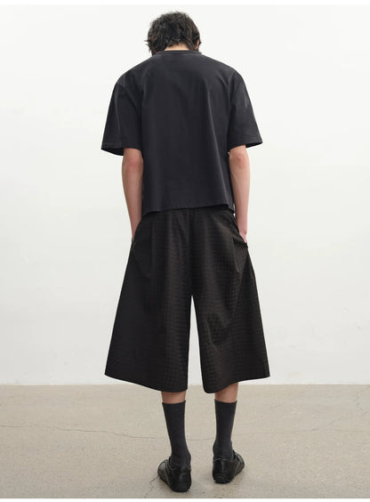 MULTICOLOR PLEATED CHAMBRAY PANTS