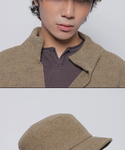 WOOL FLAT TOP CAP 15