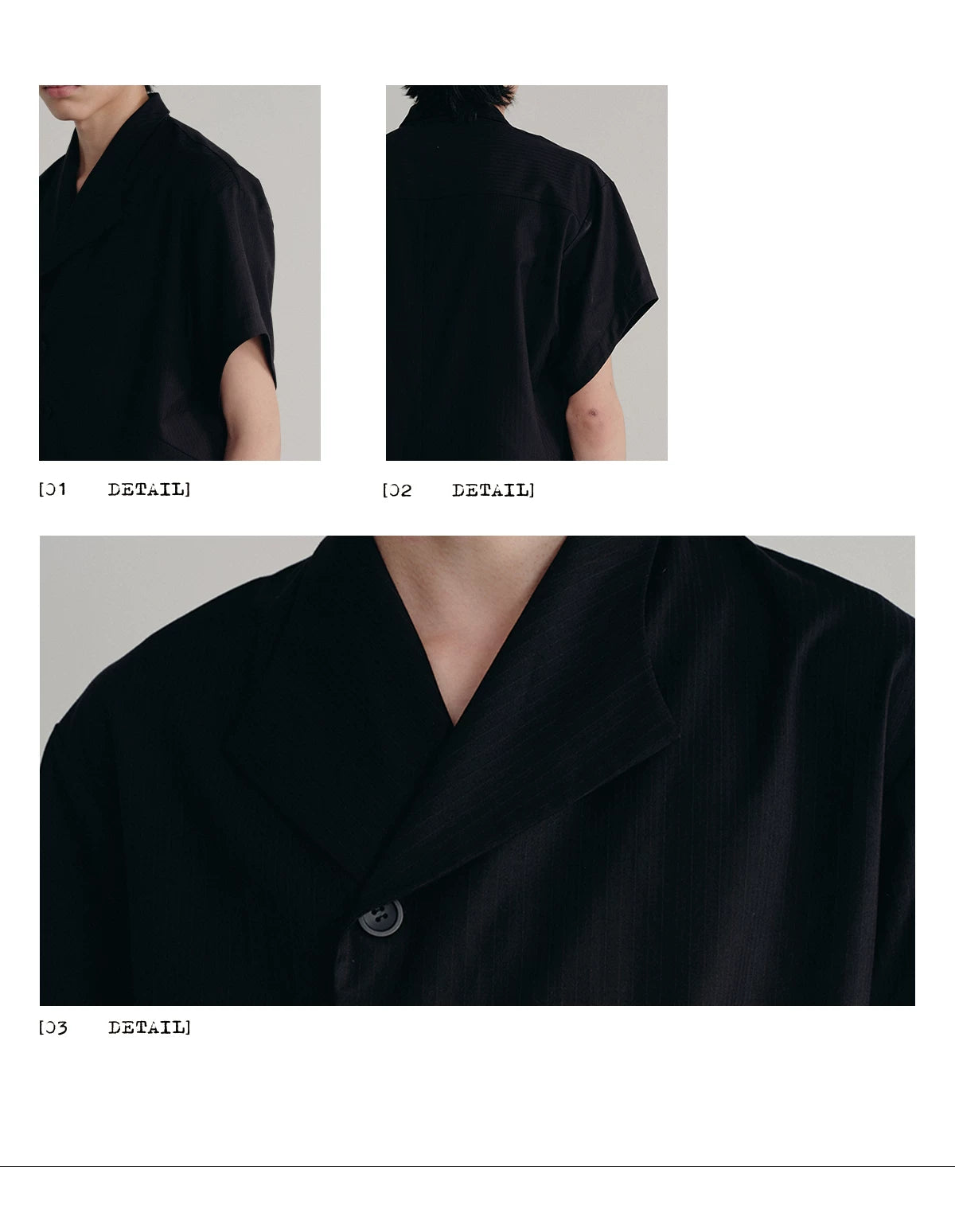 TUXEDO SHORT SHIRT WITH RAGLAN CUFFS