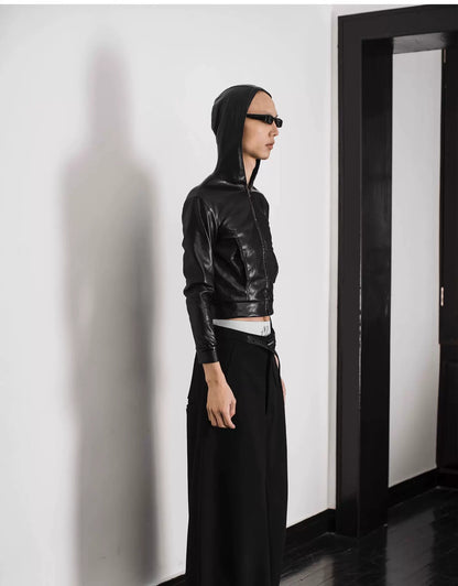 ULTRA HIGH-WAIST TRAPEZE PANTS