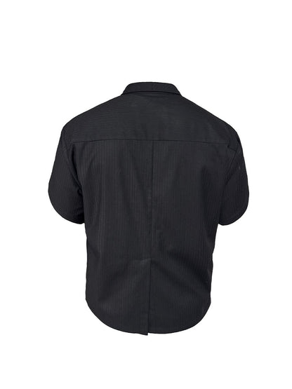 TUXEDO SHORT SHIRT WITH RAGLAN CUFFS