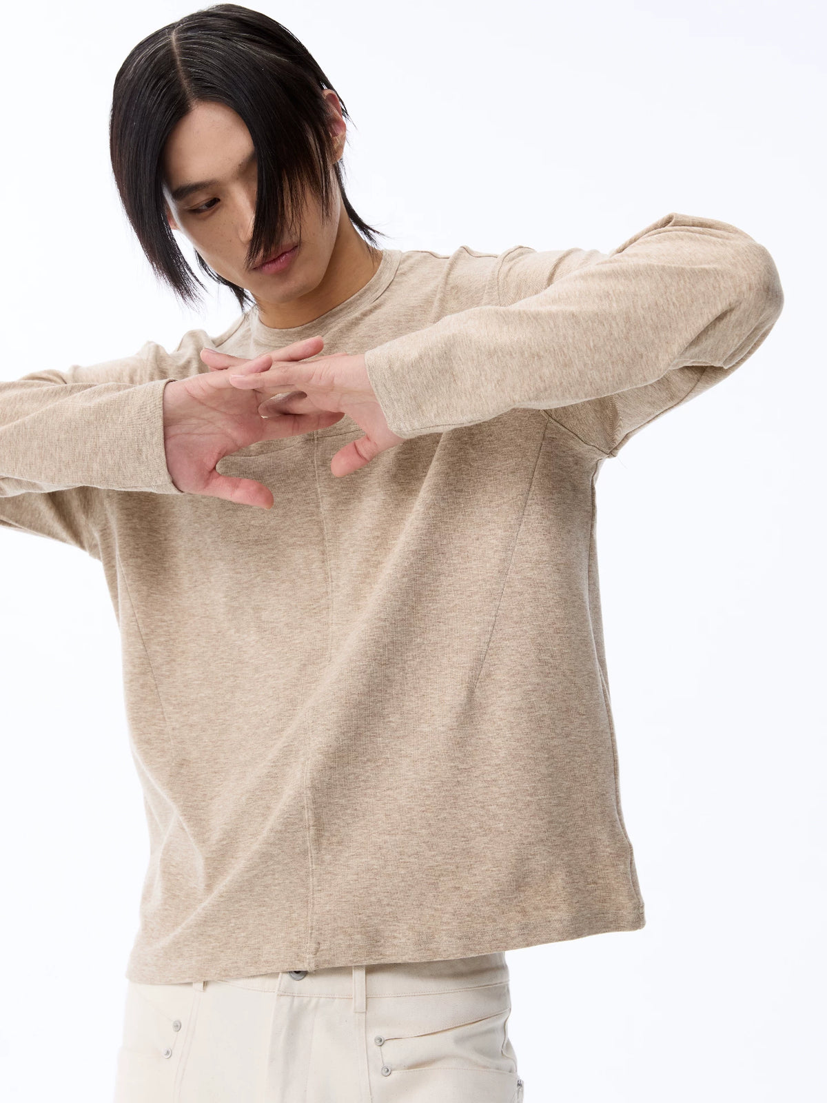 LAYERED COMFORT LONG-SLEEVE TEE