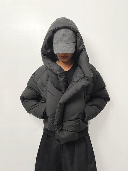 HIGH COLLAR DOWN COAT