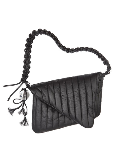 FAUX LEATHER CROSSBODY LAPTOP BAG