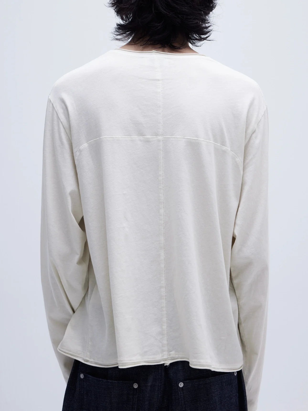 TEXTURED COTTON LINEN TAILORED SHIRT
