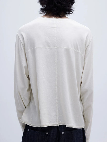 TEXTURED COTTON LINEN TAILORED SHIRT