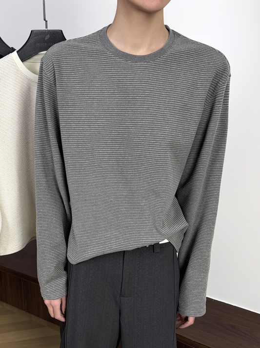 REVERSIBLE BORDER LONG SLEEVE