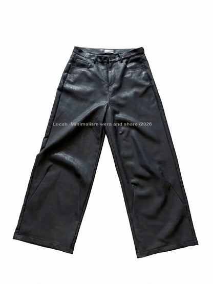 MINIMALIST LEATHER TROUSERS