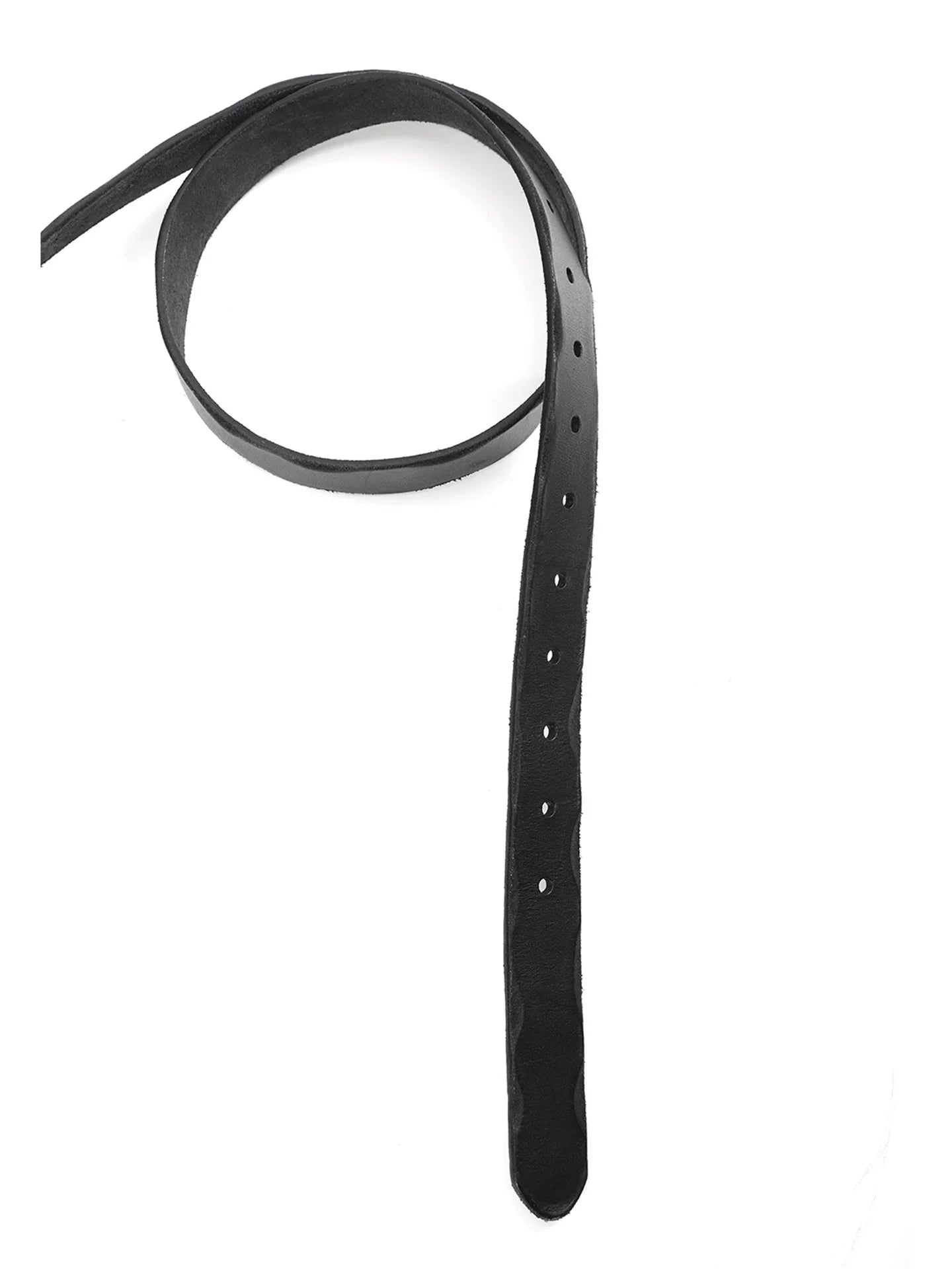 FLOCKED LEATHER BELT