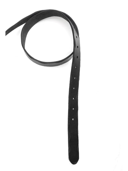 FLOCKED LEATHER BELT
