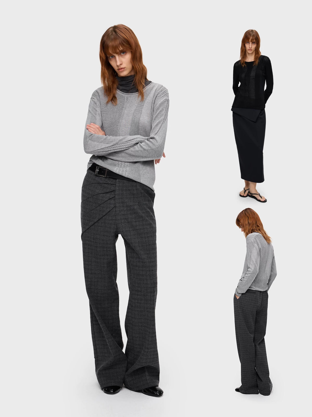 MIXED STITCH OPENWORK KNIT 7