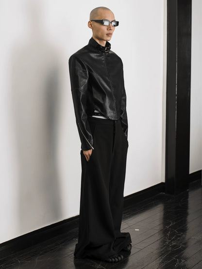 ULTRA HIGH-WAIST TRAPEZE PANTS