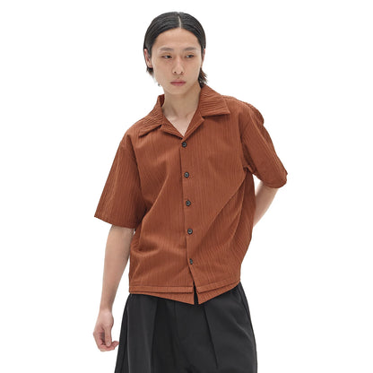 BOXY PLEATED SHIRT