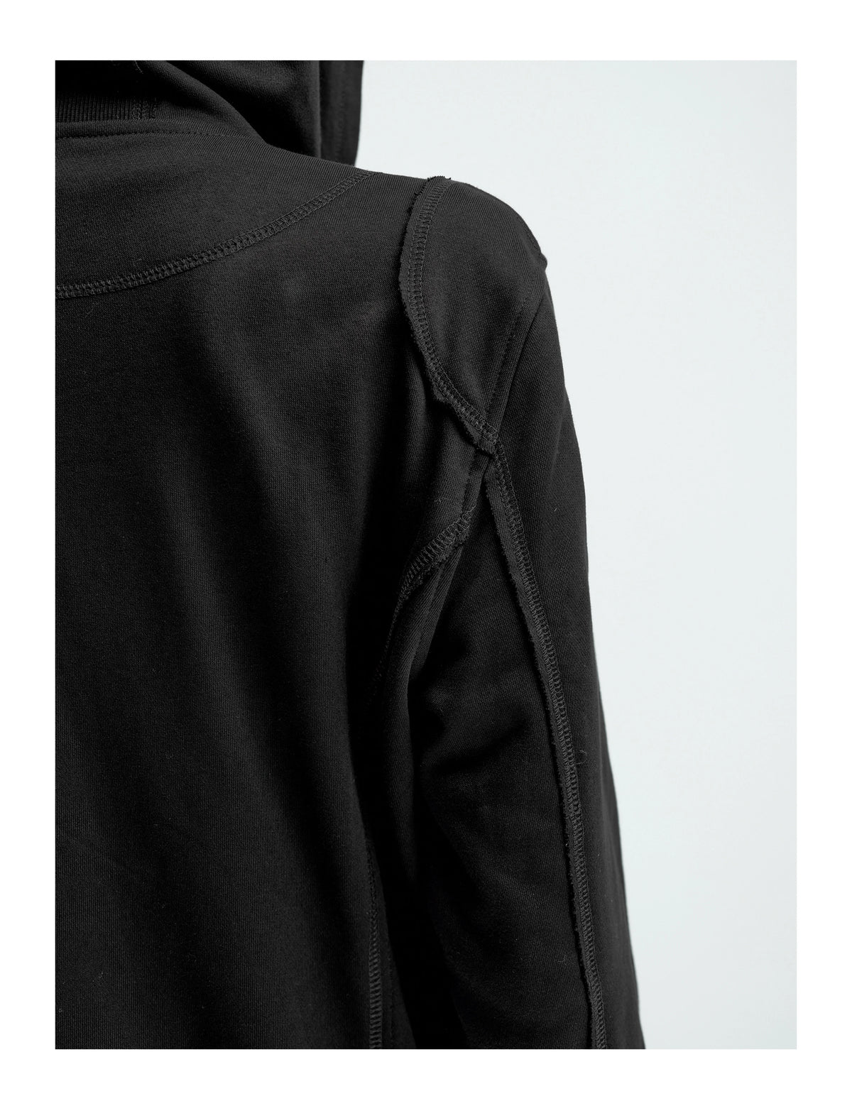 ZIPPERED SLIM-FIT HOODIE